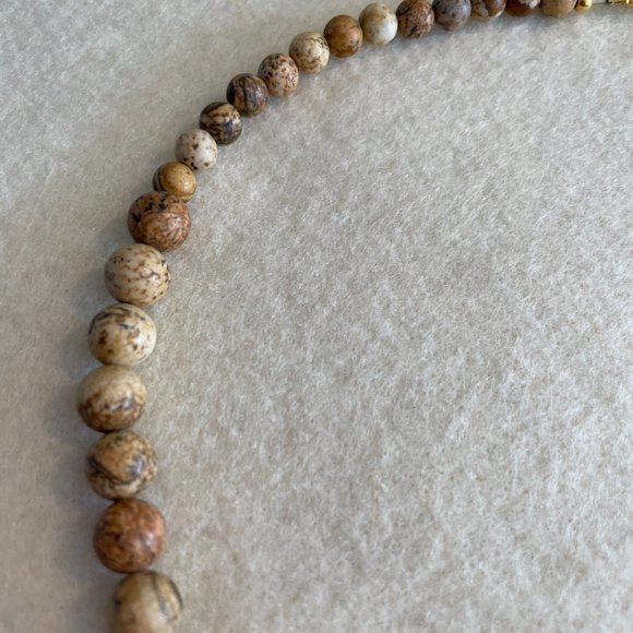 Lee Sands Sand stone heart and bead necklace - Picture 4 of 4